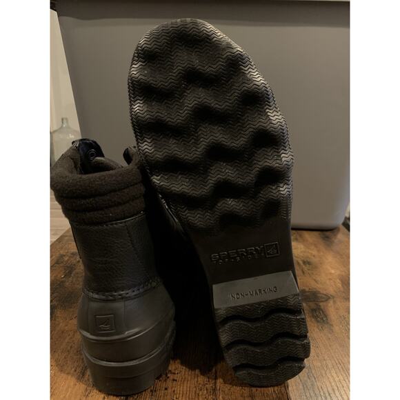 SPERRY AVENUE DUCK BOOT MENS SIZE 8M BLACK NEW - Picture 5 of 7